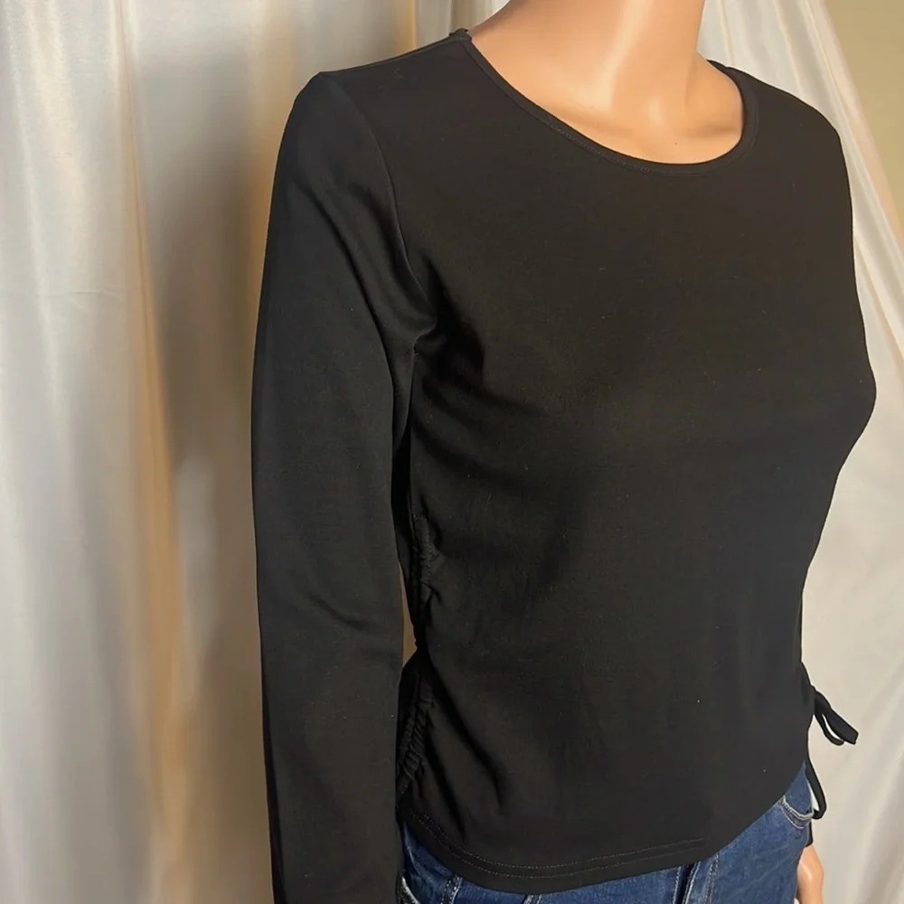 Side Drawstring Long Sleeve Drawstring Size L - Picture 3 of 7